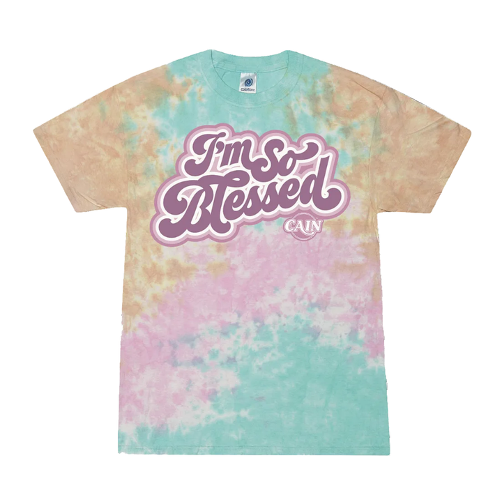 Tie-dye t-shirt with &